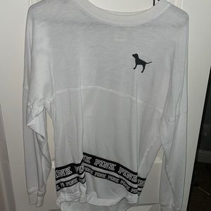 XS PINK crew long sleeve